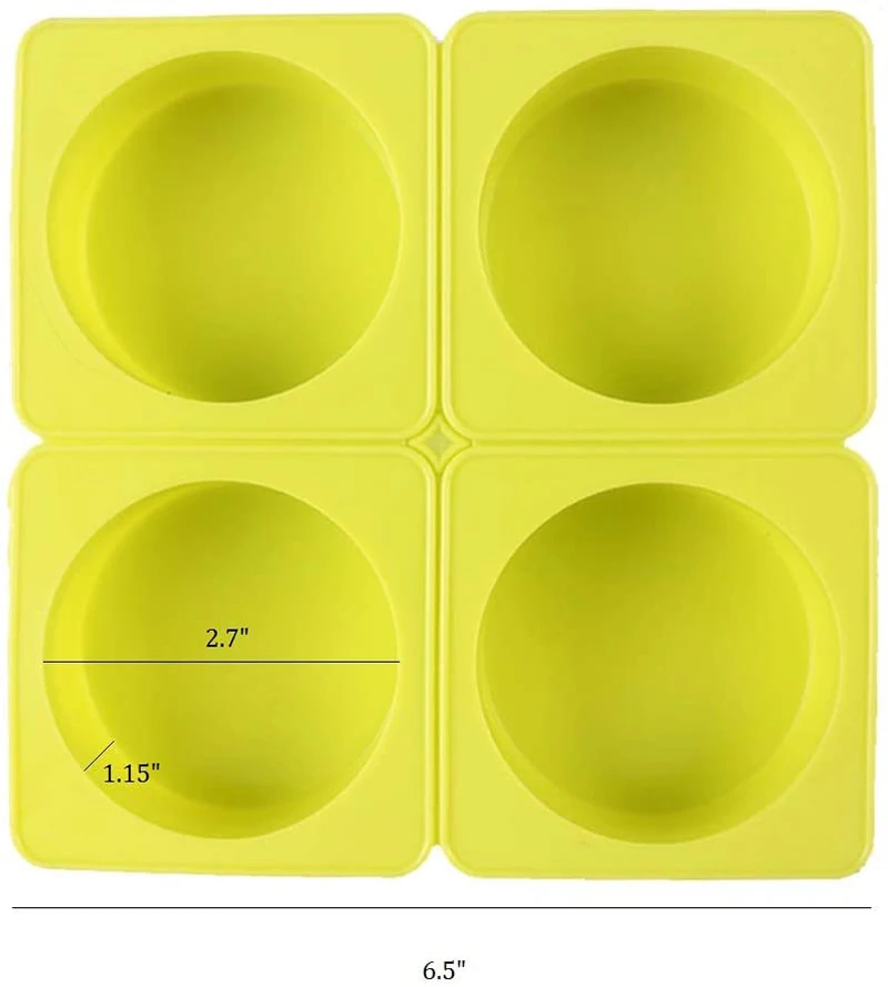 4Cavity Round Silicone Soap Mold Natural Loofah Soap Making Kit Mold 4pcs Loofah Slices Cuts