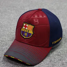 Бейсбольная кепка с вышитым логотипом футбольной команды футбольного клуба FC, Барселона, Регулируемая Кепка для любителей футбола, бейсболка