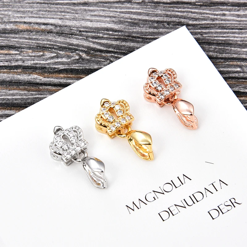 

1PCS 12*7mm Crown shape earrings pendants clamp for lady deserve to act the role of fashion jewelry gift for gift for lover
