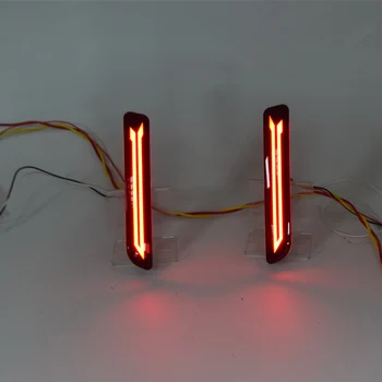 

YUANEN 2pcs Multi-function Car LED Reflector Lamp Tail lamp Rear Fog Lamp Bumper Light Brake Light For Honda City 2012 2013 2014