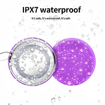 

4in1 LED Light Facial Cleansing Brush Silicone Heating Face Cleanser Massage Facial Cleaning Washing Brush Skin Care Tool