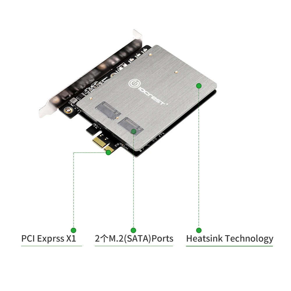 Плата расширения PCIE для M2 адаптер M.2 NGFF PCI Express PCIE X1 адаптер Dual Порты и разъёмы B ключ карты Sup Порты и разъёмы s 2230 2242 2260 2280 M2 SSD