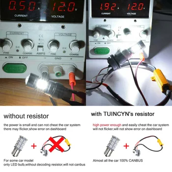 

2Pcs Canbus Warning Decoder 50W6ΩH7 Car Load Resistance LED Light Automotive Parts Car Light Accessories