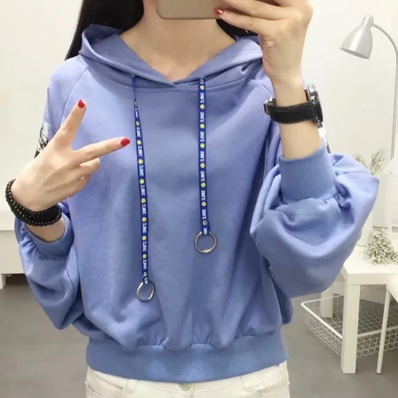 Милые кошки с длинным рукавом панк Толстовка Осень Зима harajuku kawaii толстовки