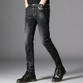 

Spring and Autumn Men's Jeans 2020 New Slim Feet Pants Youth Men's Casual Jeans H6182-1-13