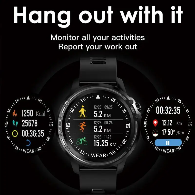L8 smart watch Smart Bracelet Ip68 Waterproof Heart Smart Huawei Screen Remind Rate Round Color For Xiaomi Watch Smartwatch K9X7