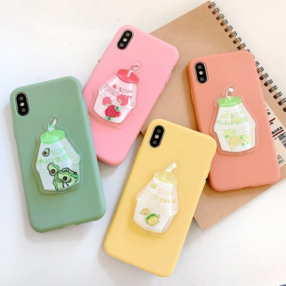 

For Samsung Galaxy A71 A51 A90 A80 A70 A60 A40 A30 A20 A10 M30 S RE Case Cartoon 3D DIY Avocado Quicksand Cover Cute fruit Coque
