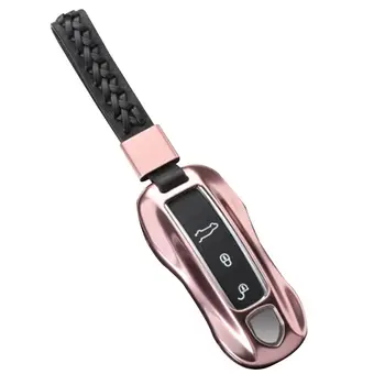 

Car Kelyess Remote Fob Case Cover Metal Protective Shell for Porsche