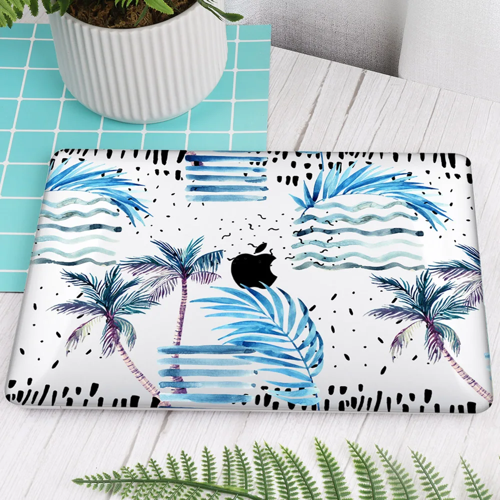 Plastic Hard Case Cover for MacBook 12 Air Pro Retina 11 13 15 for Mac Book New Pro 13.3 15.4 Touch Bar A2159 Summer Pattern-B029-Pro 13 A1706 A1989