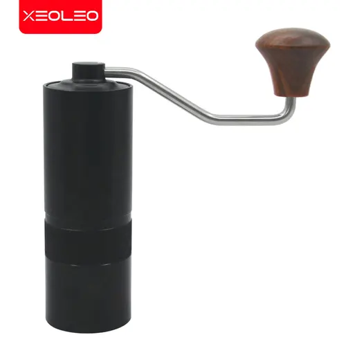XEOLEO-수동 커피 그라인더 알루미늄 핸들 수동 그라인더, 핸드 커피 콩 버 그라인더 야외 여행 휴대용 커피 밀러 3