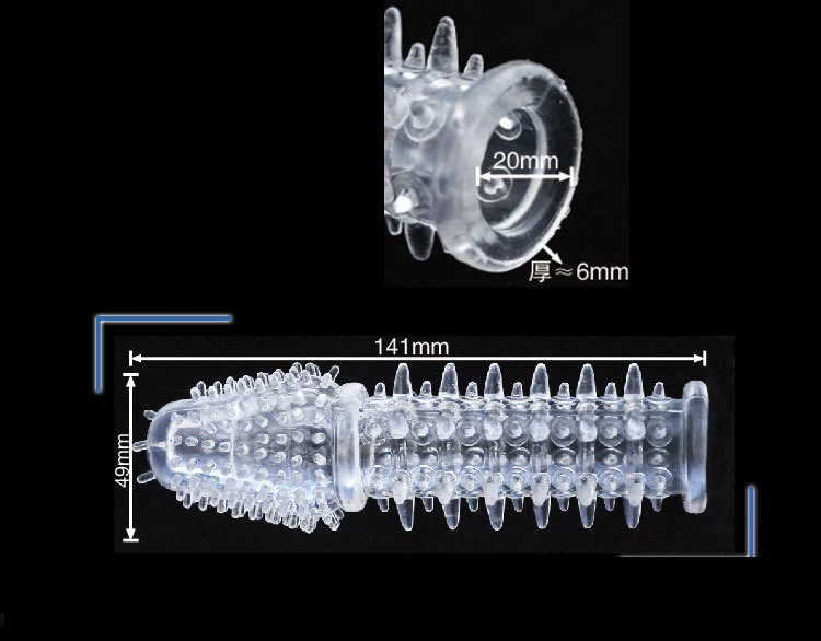 hc035Penis Sleeve Male Extensions Enlargement Condom (1)