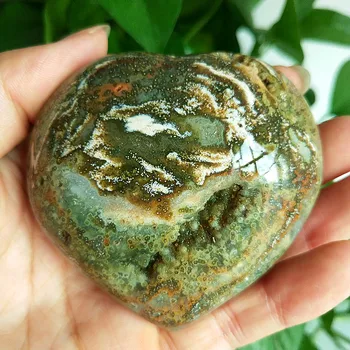 

Natural sea jasper stone sea gem heart crystal stone mineral specimen crystal ston