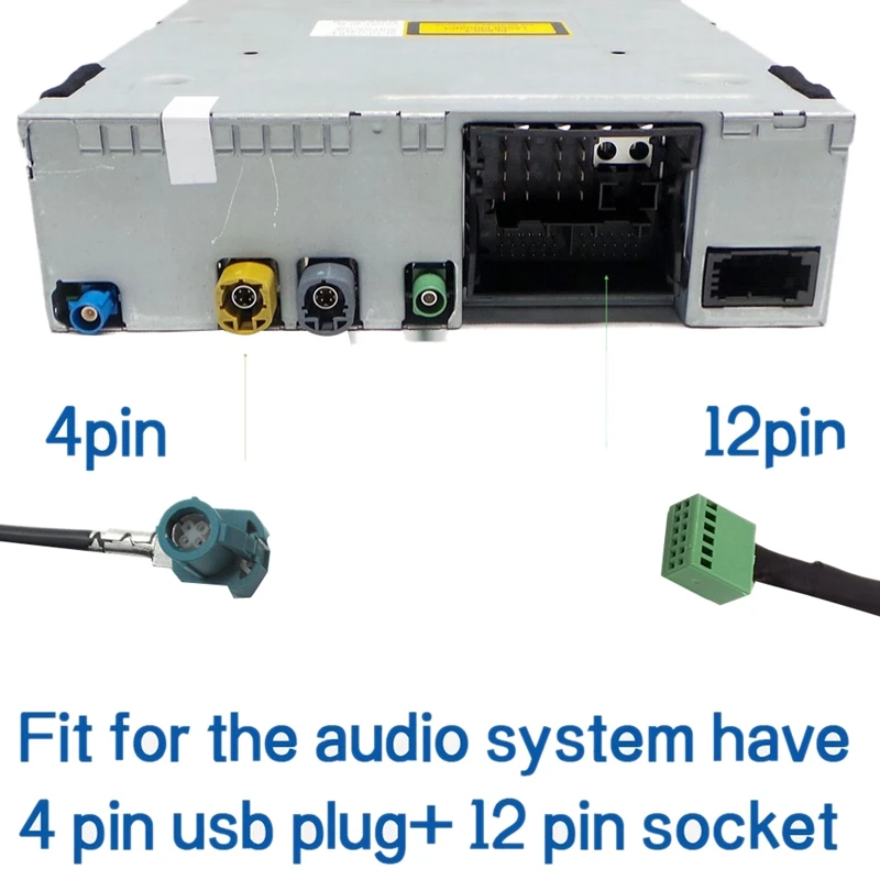 12 Pin 12V автомобильный беспроводной AUX Bluetooth 5,0 адаптер Hands Free Авто Bluetooth автомобильный комплект аудио кабель для Audi A3 A4 B8 B6 A6 C6 B7 C6