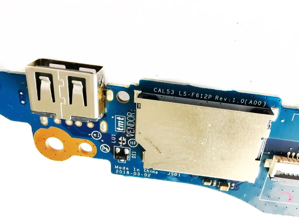 Original for DELL G3 3579 USB board Audio board G3 3579 CAL53 LS-F612P REB 1.0 tested good free shipping