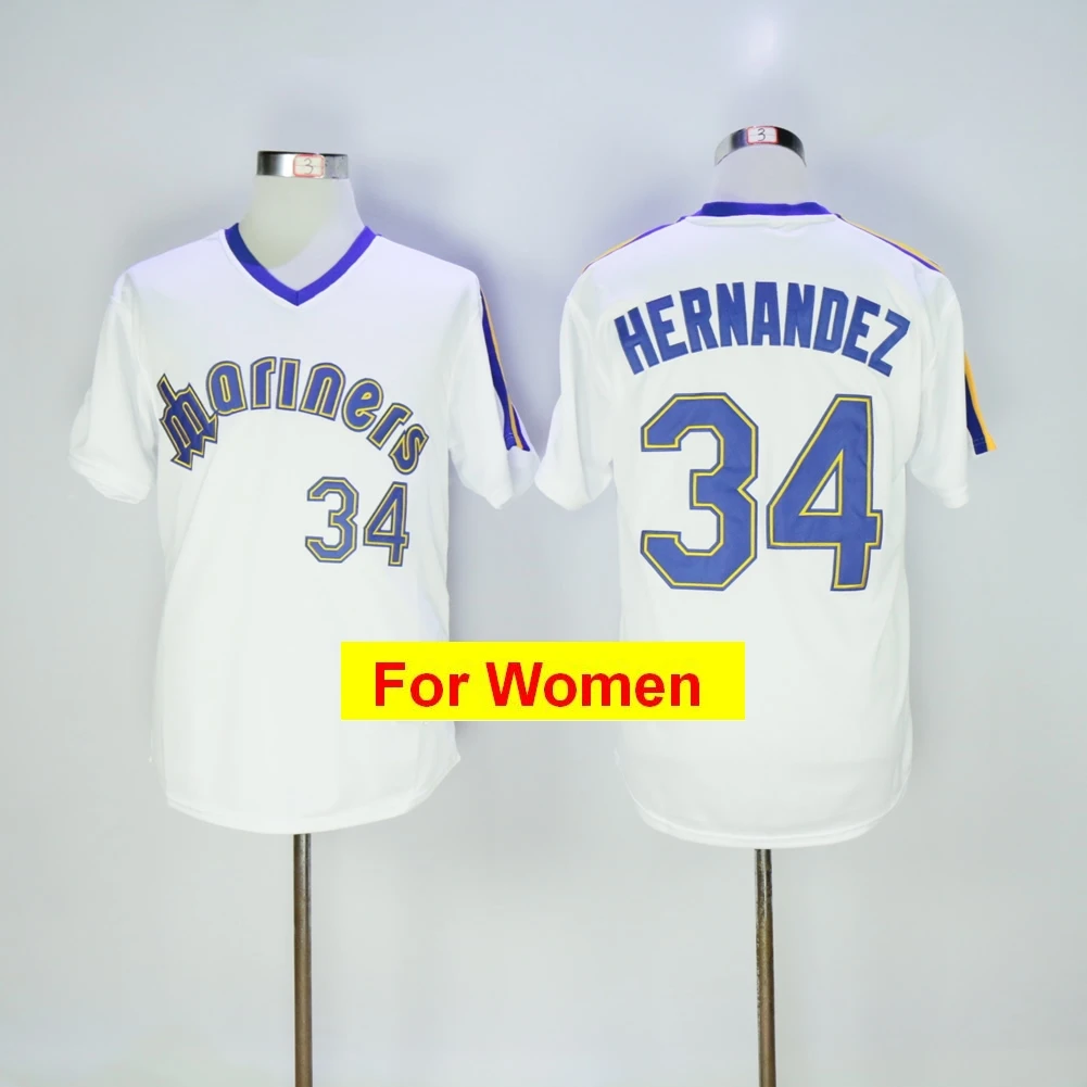 Женская майка Seattle Ken Griffey Jr. Ichiro Suzuki Felix Hernandez James Paxton Edgar Martinez FLEX& Cool Base - Цвет: Оранжевый