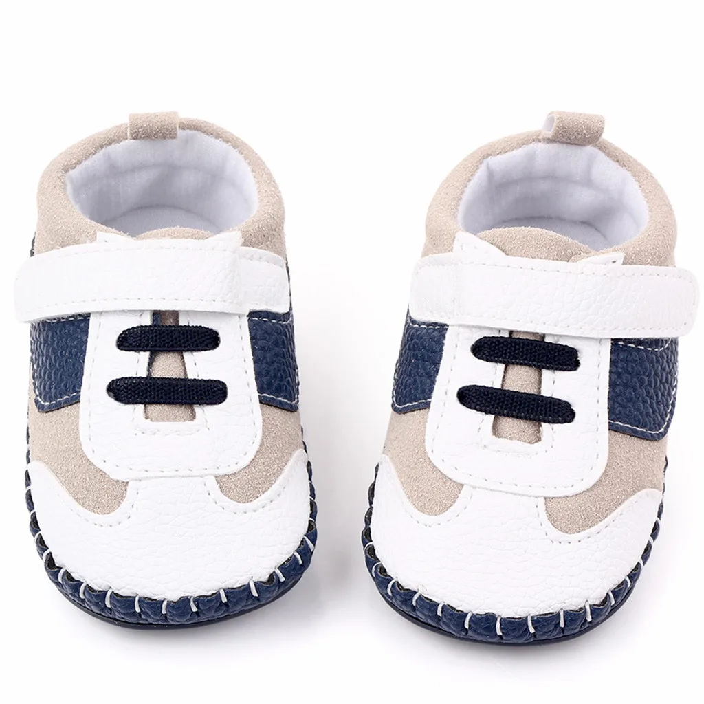 Baby Girl Boys Shoes Comfortable Mixed Color Fashion First Walkers Kid Shoes Hook& Loop Soft Sole Anti-slip Fashion Baby Shoes
