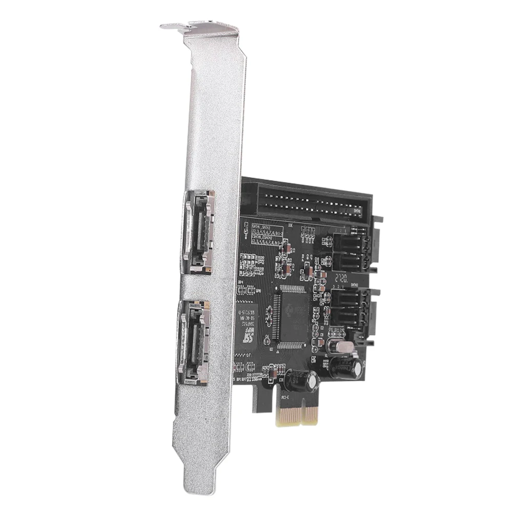PCI Express Expansion Card JMB363 PCI-E PCIe to 2 Ports SATA IDE eSATA Adapter Converter RAID Controller Cards High Quality | Компьютеры и