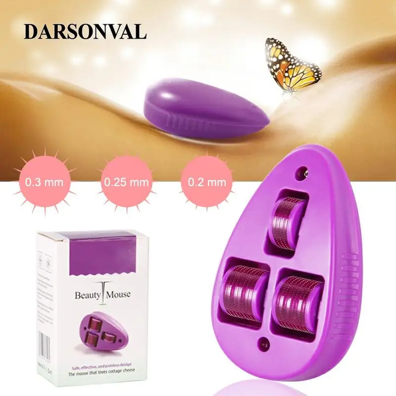 Billig DARSONVAL micro nadeln derma roller schönheit maus titanium mezoroller mikronadel maschine für hautpflege und körper behandlung