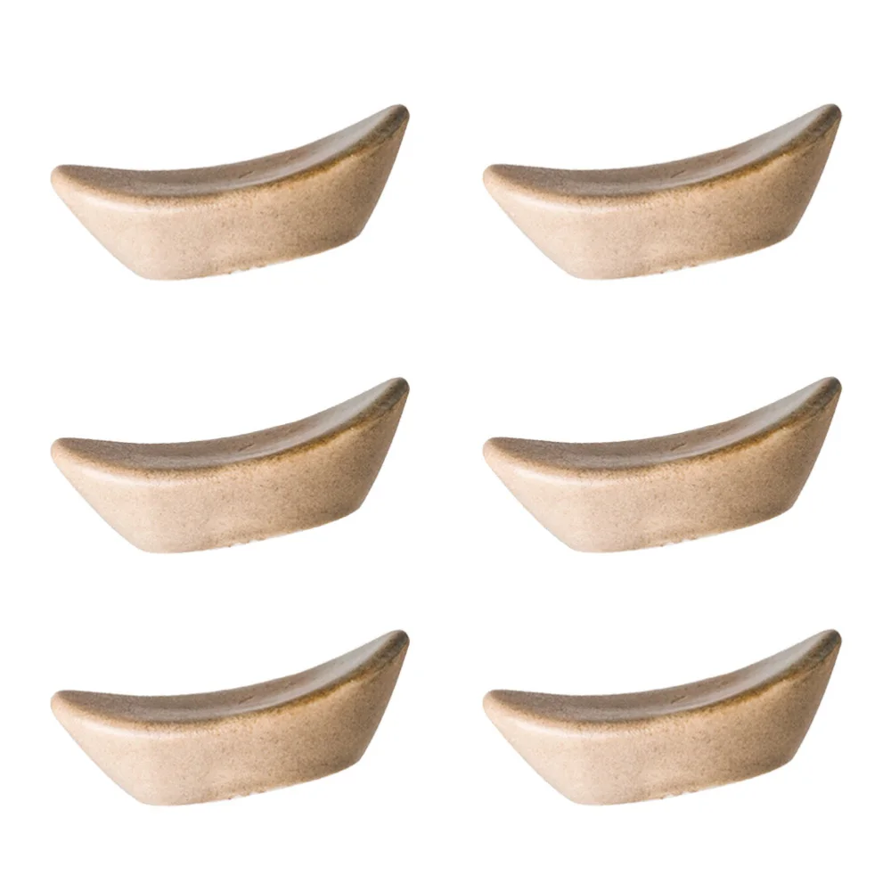 6 шт. глазурованные керамические палочки для еды в форме слитка отдыха Ложка