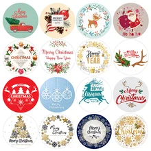 Feliz natal decoração adesivos santa veados embalagem vários selos etiqueta etiquetas para envelope ano novo festa de natal decoração presentes
