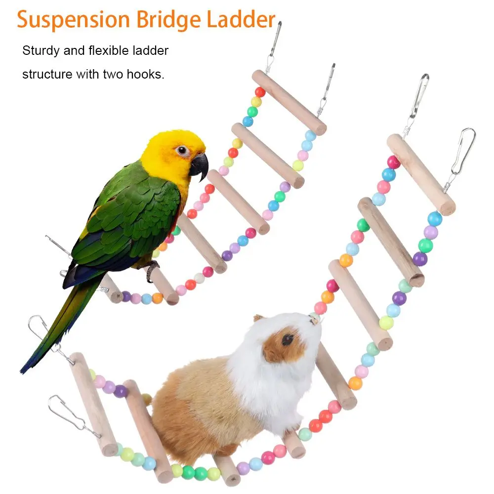 Suspension Bridge Ladder Bird Toy Birdcage Suspension Bridge Parrots Ladders Climbing Toy Parrot Climbing Ladder Bird Climbing Ladder Bird Ladder 5 