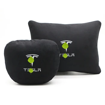 

Styling Memory Soft Comfortable Car Headrest Head Pillow Backrest Waist Cushion Neck Support for Tesla Model S Model X Model 3