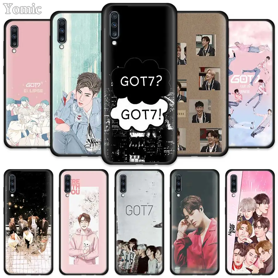 

GOT7 Jackson Wang Silicone Cases for Samsung Galaxy A50 A70 A20e A40 A30 A10 S A80 A9 A8 A7 A6 Plus 2018 Black Cover Shell
