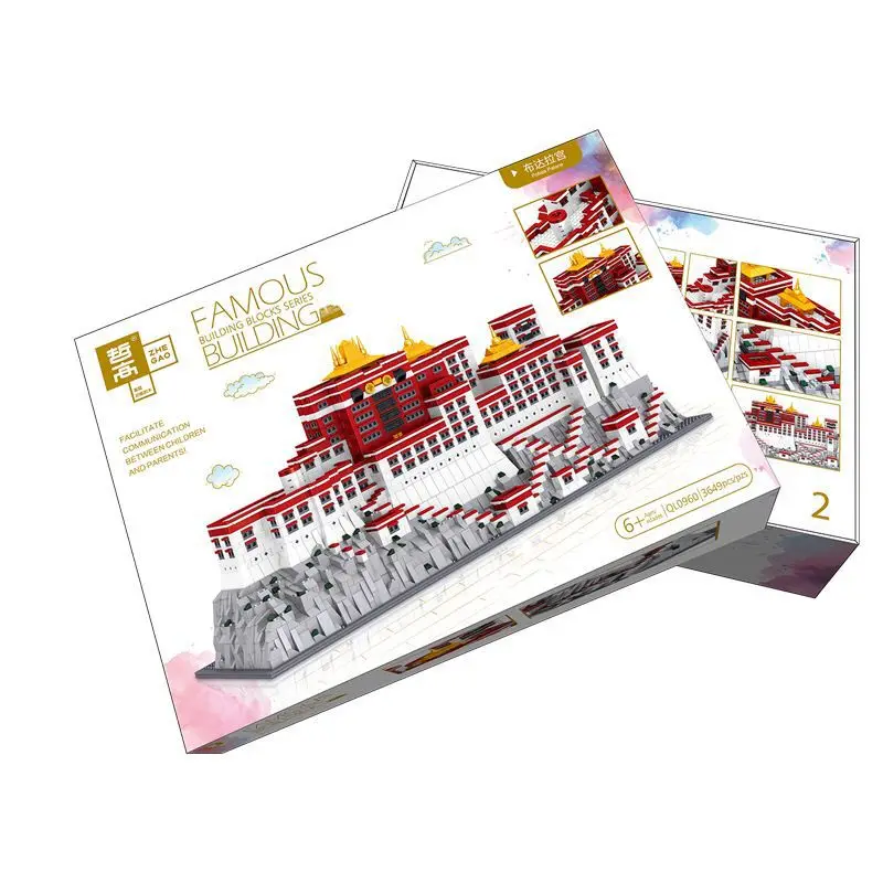 Zhegao Block QL0960 City Stree View Series Potala Palace of Tibet Building World Architecture модель кирпичная игрушка для