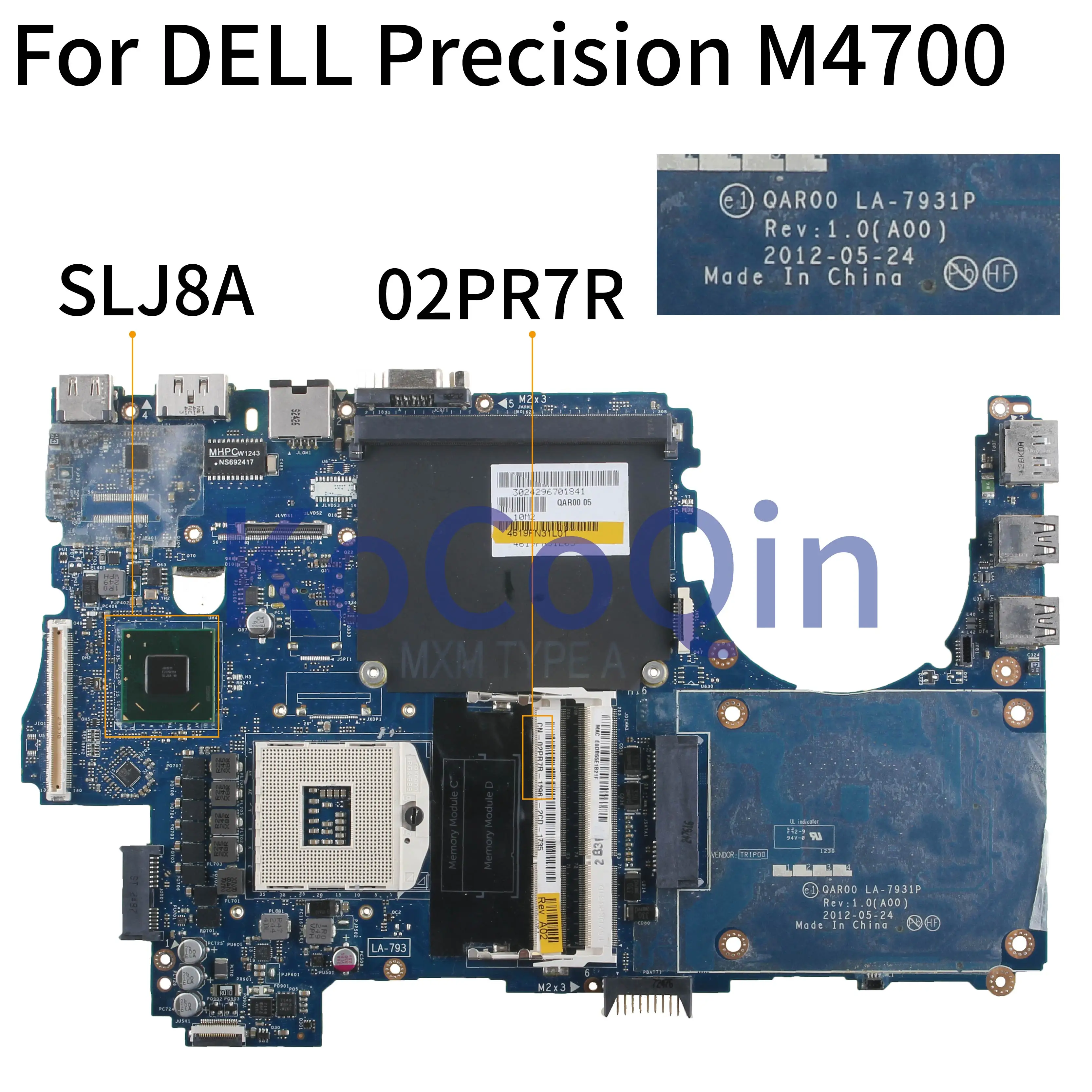 Материнская плата KoCoQin для ноутбука DELL Precision M4700 SLJ8A|Материнские платы ноутбуков| |