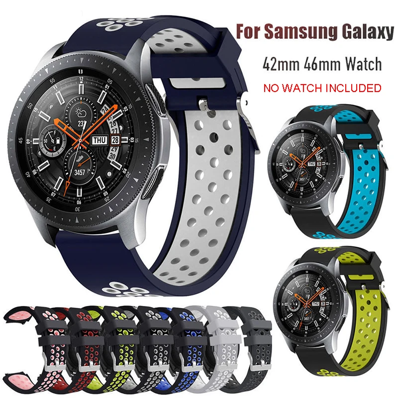 Mayitr Fashion Colorful Replacement Silicone Sport Wrist Band Strap for Samsung Galaxy Watch 42mm/46mm Bracelet Watchband Hot