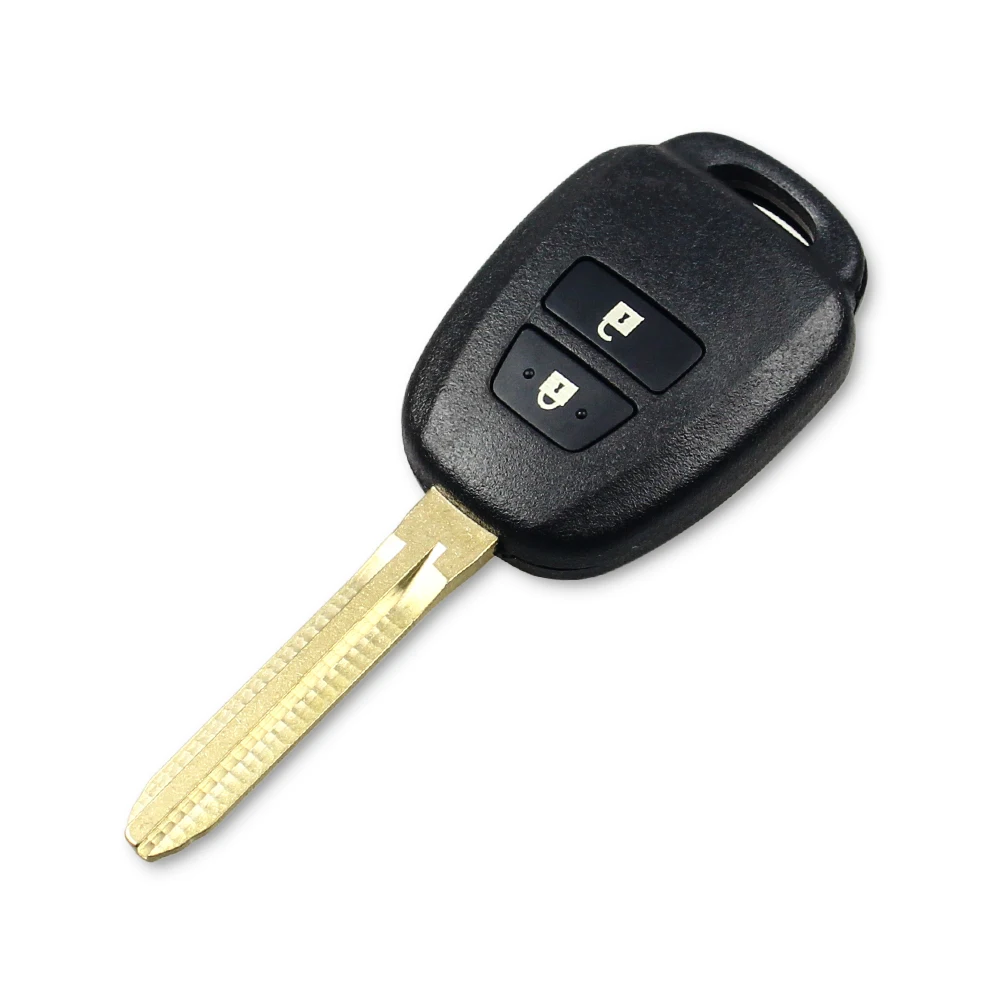 Чехол для ключа Dandkey с 2 кнопками Toyota Corolla Camry Reiz New Vios RAV4 Crown 2013 2015 лезвием TOY43|Ключ от