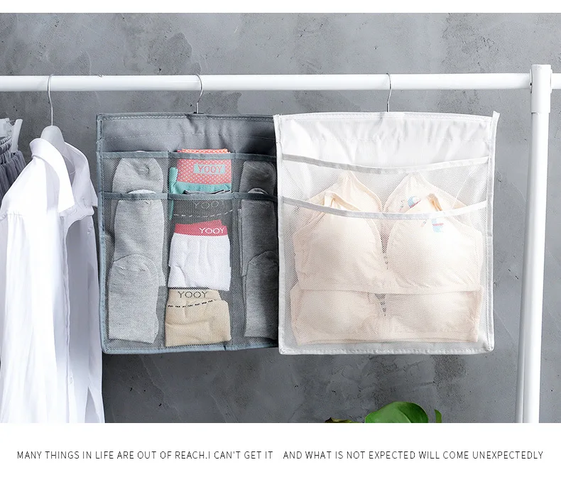 Manufacturers Direct Selling Underwear Double-Sided Hanging Storage Bag Oxford Cloth Body Hugging Clothes Reasonable Hanging Sto