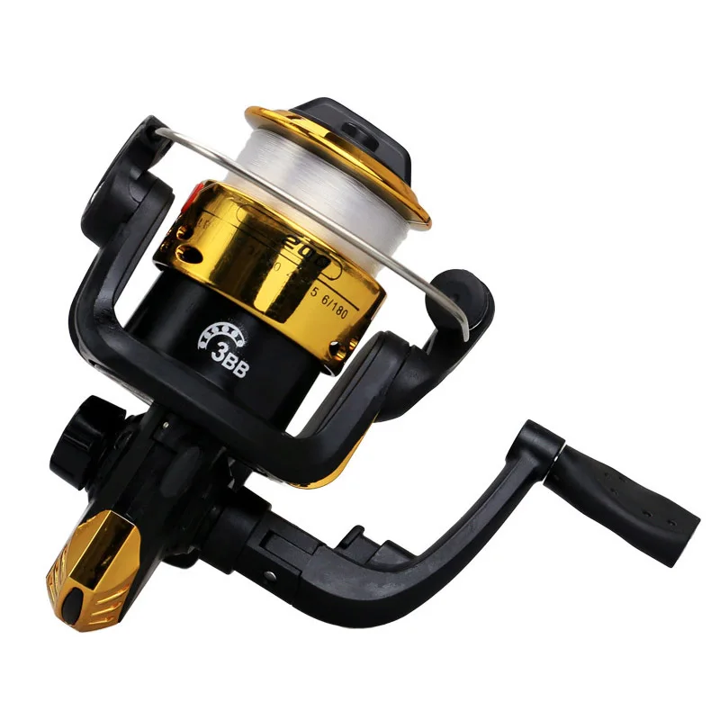 Fishing Reel All Spinning Reel Stainless Steel Handle Line Spool Saltwater Fishing Accessories baitcasting reel - Цвет: transparent wire 2