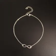 Аксессуары в европейском и американском стиле, Простой Модный летний Универсальный ножной браслет с цифрами 8, простой ножной браслет K062