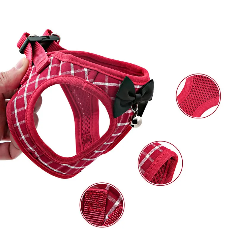 Шлейка для домашних животных сетчатый поводок из полиэстера с быстрой пряжкой