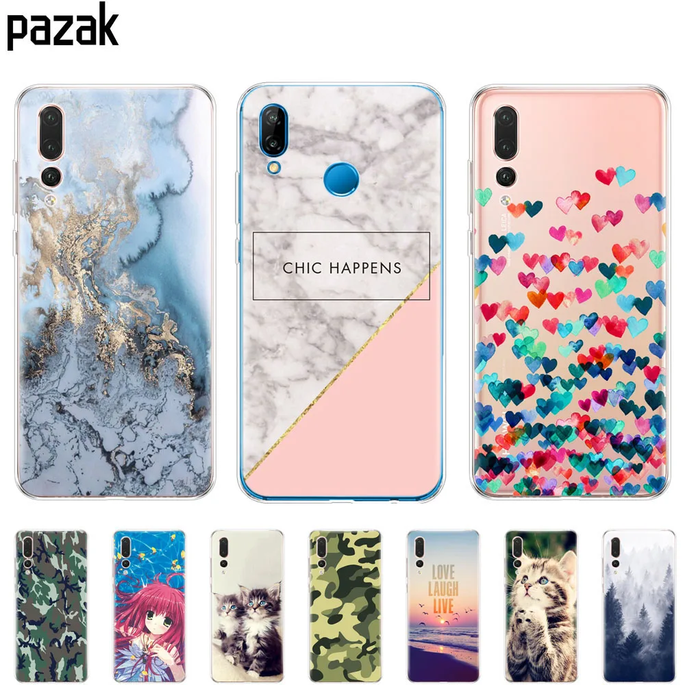 Силиконовый чехол для телефона huawei P20 LITE p20 pro задняя крышка huaweiP 20 Lit Coque etui clear