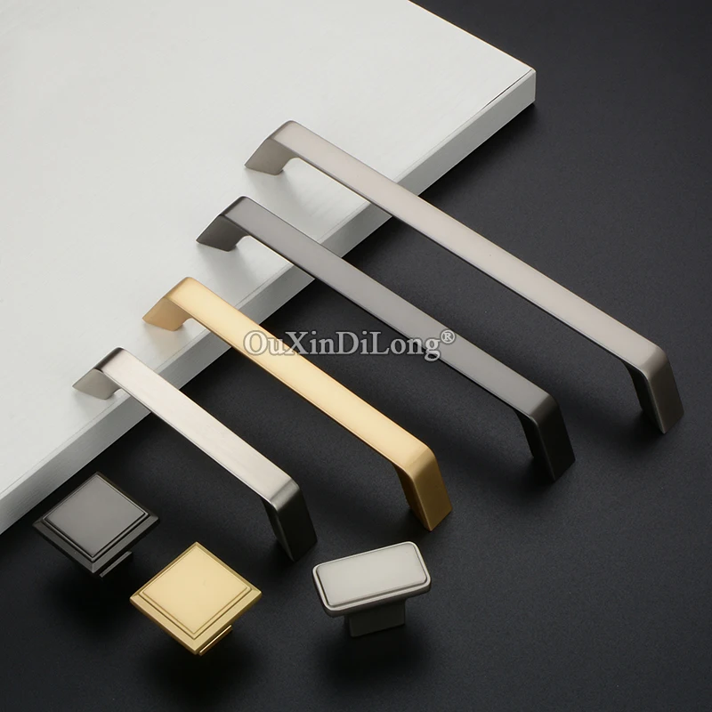 Elegant Designed 10PCS European Solid Kitchen Cabinet Door Handles Cupboard Wardrobe Drawer TV Cabinet Pulls Handles& Knobs
