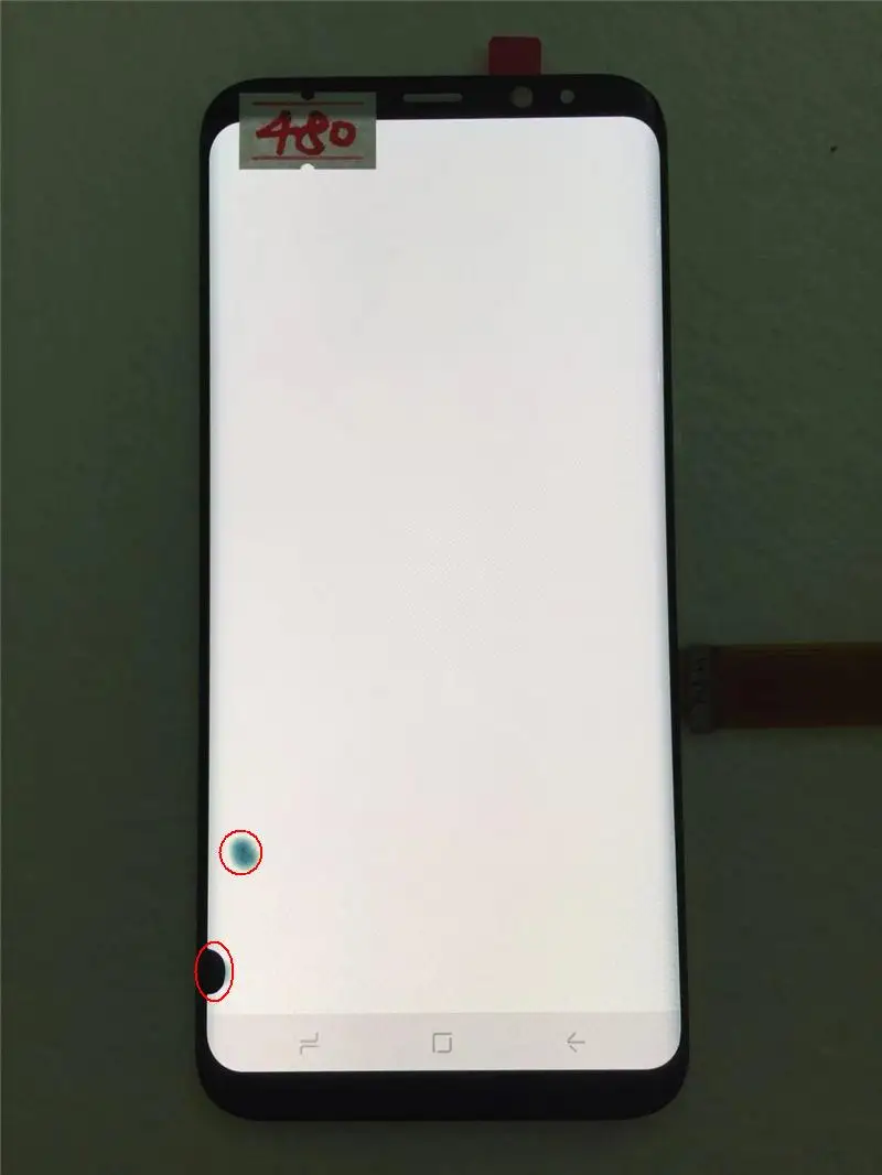 Original AMOLED with frame for Samsung Galaxy S8+ PLUS G955A G955U G955F G955V LCD display touch screen assembly with dots
