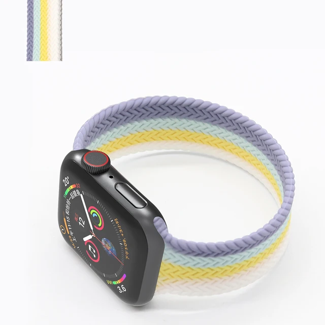 Solo Loop for Apple Watch Strap 44mm 40mm 45mm 41mm 38mm 42mm Elastic Silicone Watchband Bracelet iWatch Serie 7 654321 SE Band C2