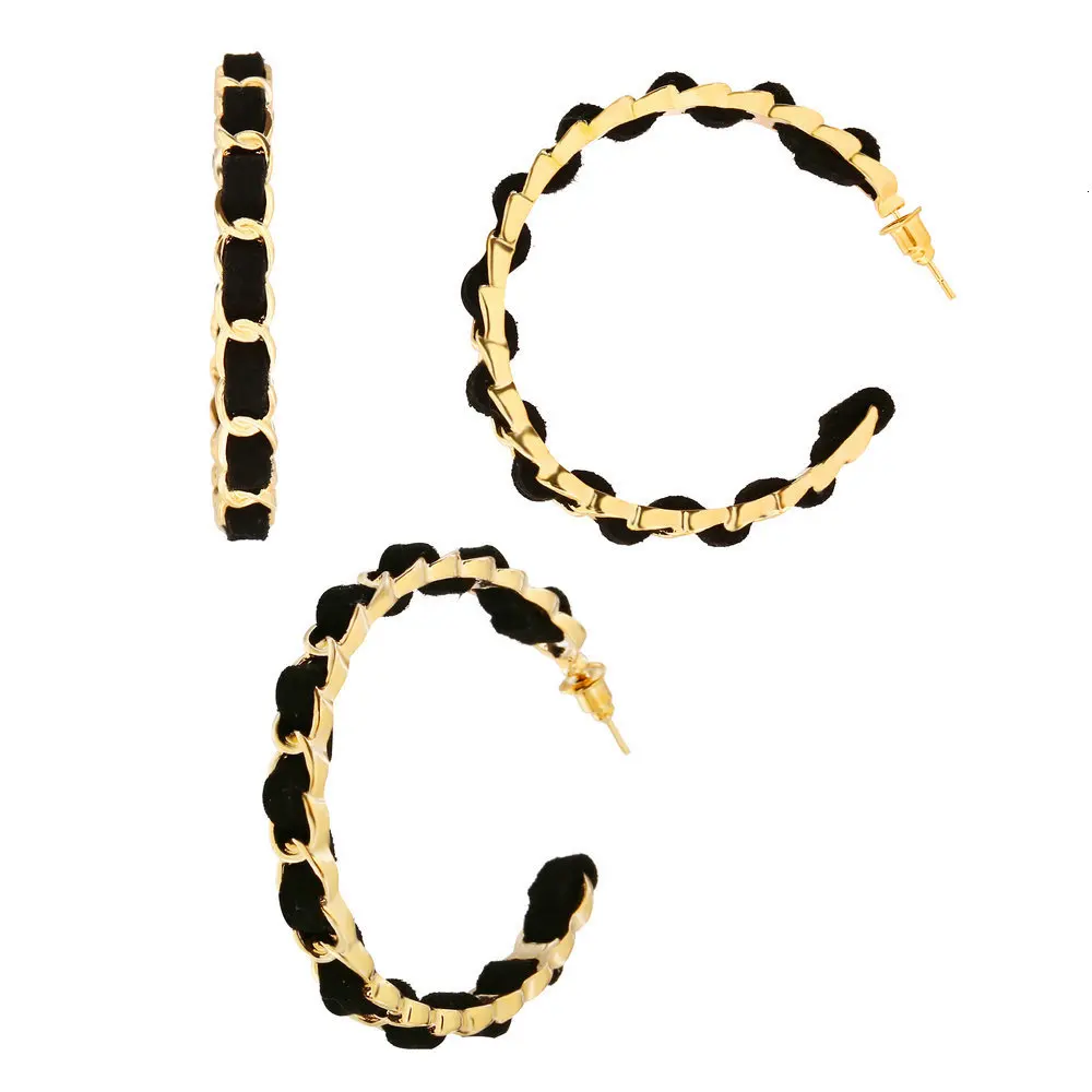Винтажные черные золотые серьги-кольца Brincos для женщин, трендовые простые Панк Новые дизайнерские круглые серьги, массивные модные ювелирные изделия