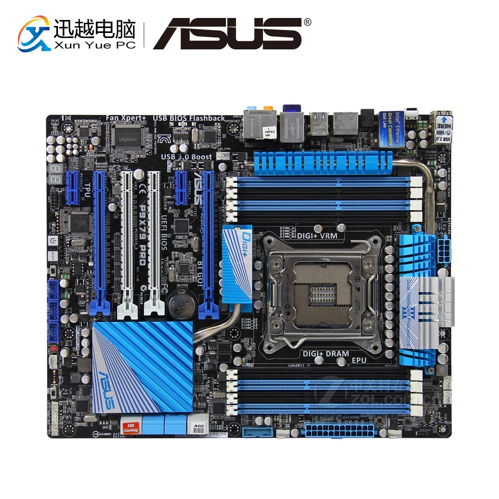 

Asus P9X79 PRO Desktop Motherboard X79 Socket LGA 2011 For Core i7 DDR3 64G SATA3 USB3.0 ATX Original Used Mainboard