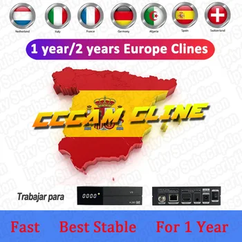 

Special for Spain Stable Europe HD Oscam cccams 6 7 8 line for SPAIN Portugal Germany Netherlands PL Satellite ccams Receiver