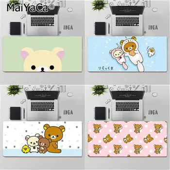 

MaiYaCa Top Quality Cute rilakkuma Gaming Player desk laptop Rubber Mouse Mat Free Shipping Large Mouse Pad Keyboards Mat