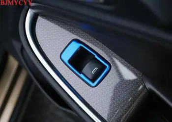 

BJMYCYY Car styling Car door glass lifting switch panel decoration frame For Chevrolet Malibu