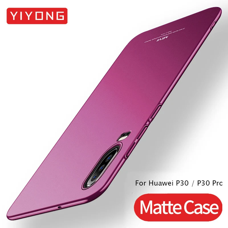 Чехол YIYONG для Huawei P30 P20 P10 P9 Lite тонкий матовый чехол Pro Plus жесткая задняя крышка 20