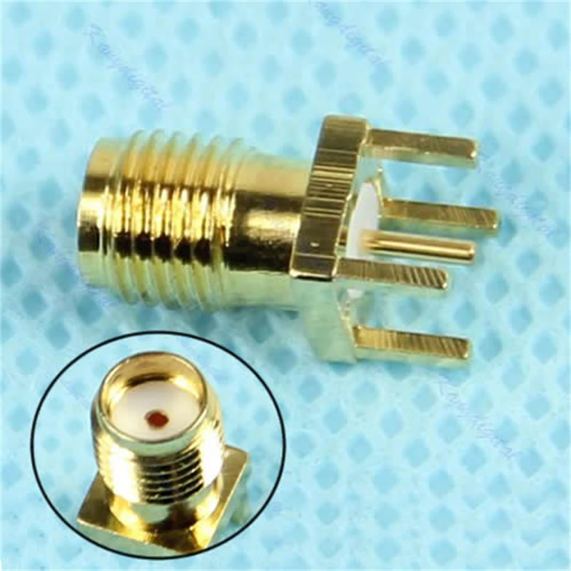 Pcb Mount Sma Female Plug Straight Receptacle Solder Adapter Connector