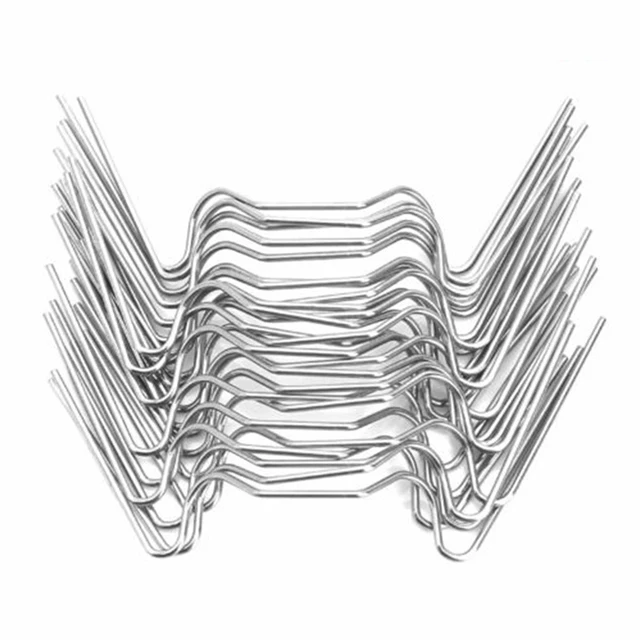 50Db Üvegházhatású Bilincsek Rozsdamentes Acél Üveg W Klipek 1,2 Mm Huzal W-Alakú Fém Kiegészítők - Image 2