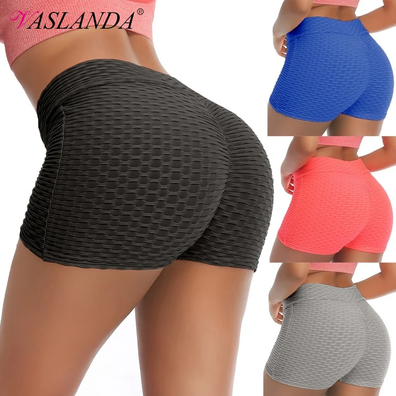 

Women Booty Lifting Workout Short Pants High Waist Running Athletic Boyshorts Sports Leggings Biker Jogging Exercise Gym Leggin