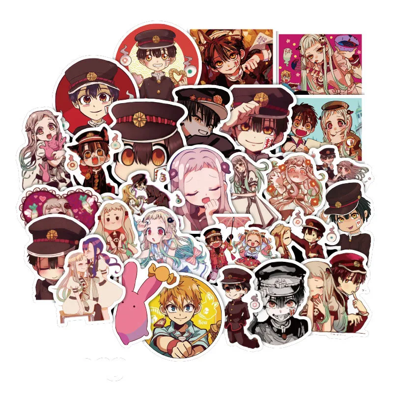

100PCS/Pack Anime Toilet-Bound Hanako-kun Anime Stickers Collectibles Car Snowboard Bicycle Luggage Skateboard Graffiti Stickers