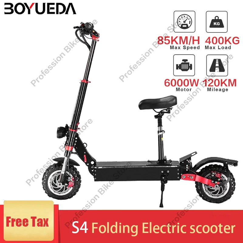 Boyueda S4 6000w 60v 38ah Adult Folding Electric Scooter 13 Inch Wheel  Off-road Escooter Balance Skateboard Longboard E-scooter - Electric  Scooters - AliExpress